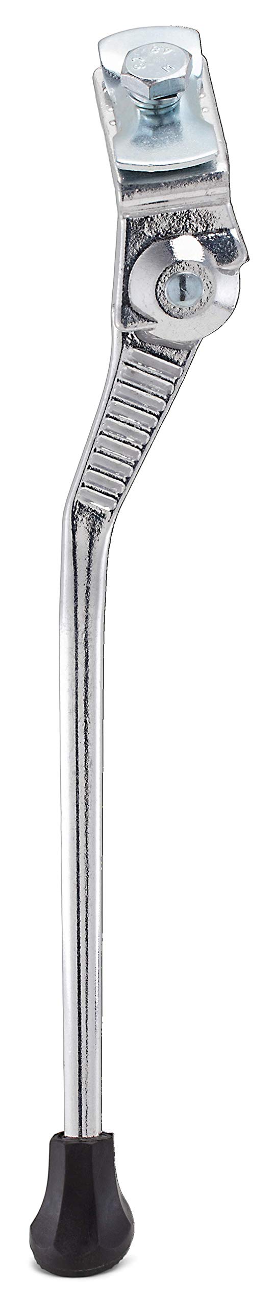 Photo 1 of Schwinn Center Mounted Kickstand, Silver, Fits Most Adult Bikes, Lightweight and Durable Aluminum, Adjustable Height, Easy Installation, End Cap, Top Plate and Bolt Included, Kickstand for Adult Bike