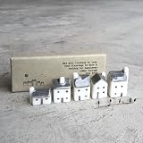 East of India Porcelain Mini Houses Gift Boxed Thinking of You view 1