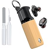 POZCIS for Skullcandy Method 360 ANC Case Cover, Soft Silicone Protective Earbuds Case, Only Compatible with Skullcandy Method 360 ANC with Cleaner Kit Accessories Set(Brown)