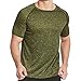 OCIESS Men's Quick-Drying Athletic Short Sleeve T-Shirt (DeepGreen-XL)