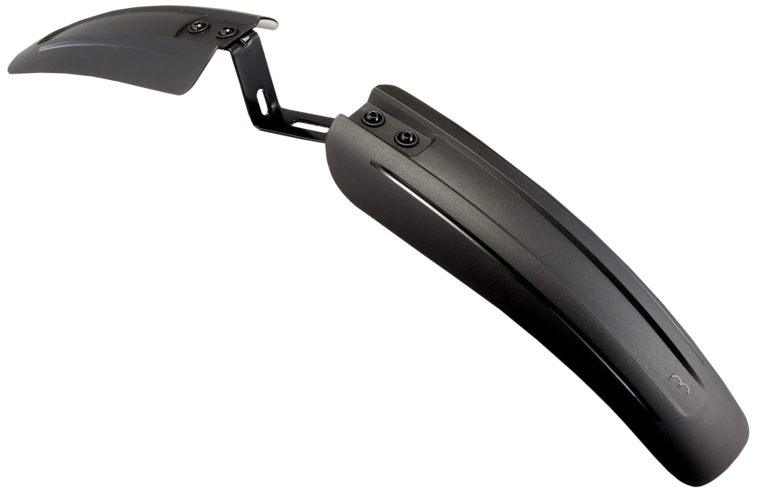 Bbb Cycling Bicycle HighProtector Front Fender Tool Free Mudguard | MTB Urban Kids Road Bike Composite Mud Guard |24-26 Inch BFD-15F, Black, 24/26"""