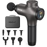 Mebak 3 Massage Gun Deep Tissue, Muscle Massager for Athletes Pain Relief | 12mm Amplitude, 5 Speeds for Deep Tissue Relief. Ideal for Shoulder, Back, Full-body. Quiet, Portable for Home, Gym, Travel
