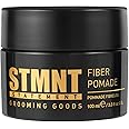 STMNT Grooming Goods Fiber Pomade, 3.38 oz | Semi-Matte Finish | Strong Control | Easy To Wash Out