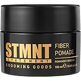 STMNT Grooming Goods Fiber Pomade, 3.38 oz | Semi-Matte Finish | Strong Control | Easy To Wash Out