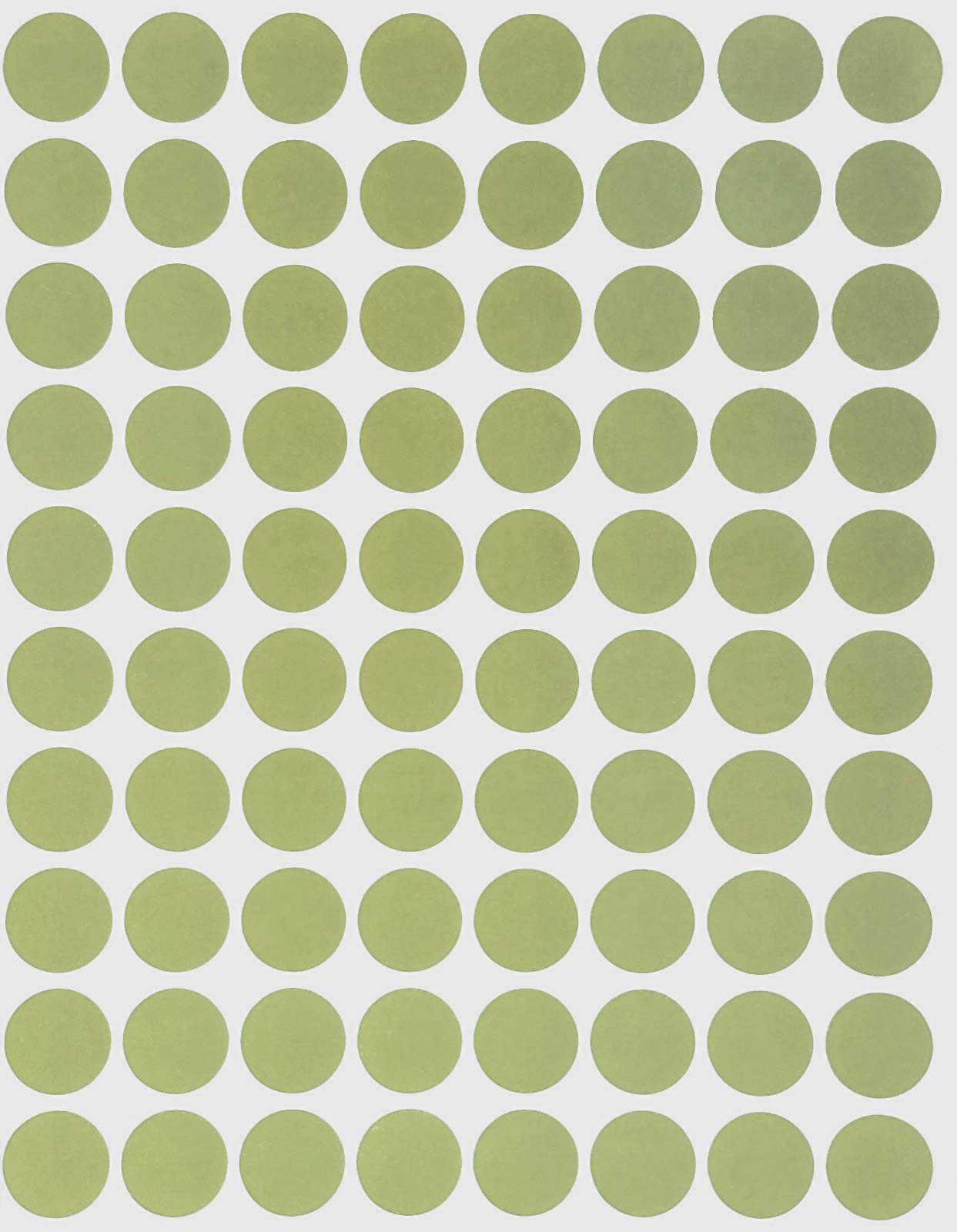 Royal Green (13MM) Olive (Green) Coloured Dot Stickers 1.3CM Round Sticky Dots 1200 Pack