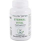 Heiltropfen Eternal Vital - Natural Ageless Vitality | 12-Compound Complex | 120 Veggie Capsules | Dietary Supplement | Third-Party Tested