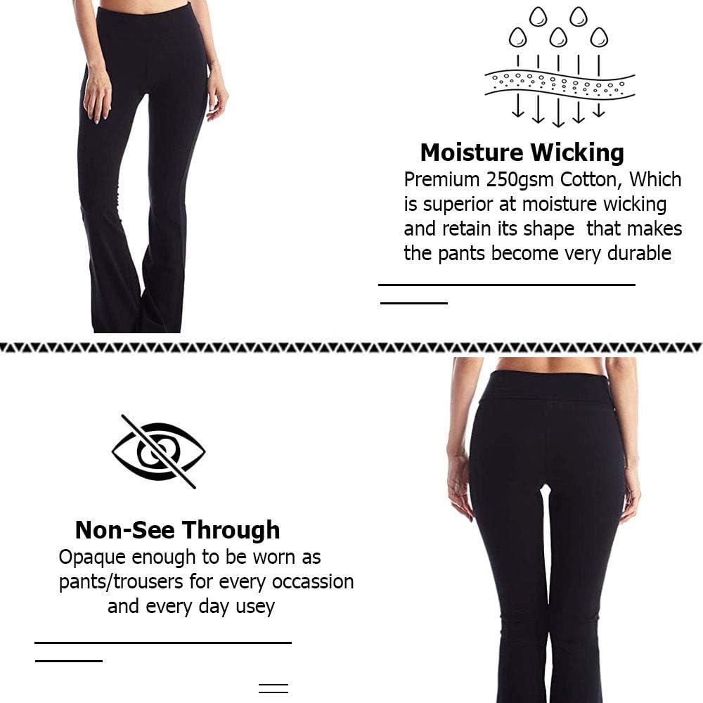 bootcut foldover yoga pants