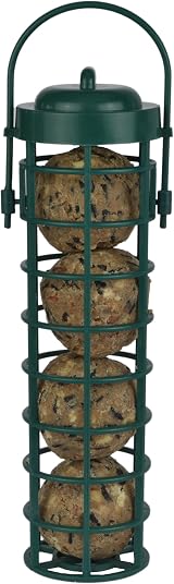 Green Jem Plastic Fat Ball Wild Bird Feeder Easy Fill Clean Garden Birds view 7