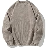 Men's Vintage Grandpa Aesthetic Sweaters Crewneck Knitted Sweatshirt Pullovers Y2K Grunge Clothing Korean Streetwear