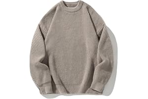 Men's Vintage Grandpa Aesthetic Sweaters Crewneck Knitted Sweatshirt Pullovers Y2K Grunge Clothing Korean Streetwear