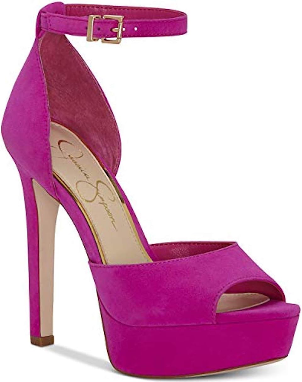 Jessica Simpson Beeya Silver Flash Glitter Open Toe High Heel Platform Sandals