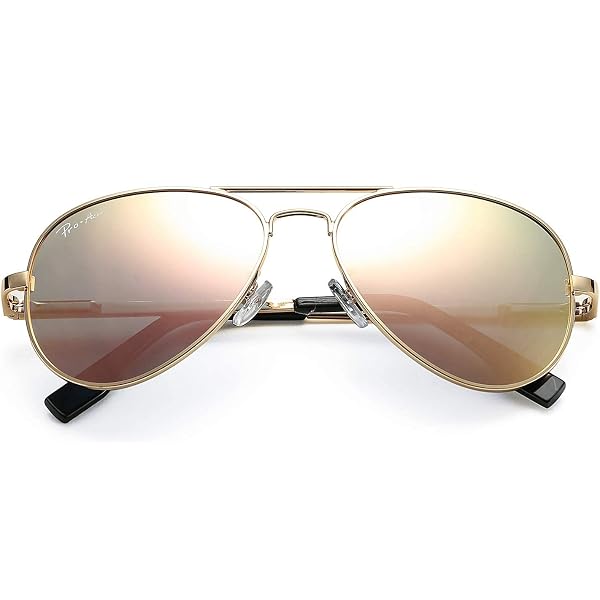 Amazon.com: Ray-Ban RB3025 112/1Q Gold Frame/Cyclamen Flash  display picture 1