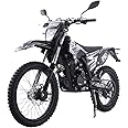X-PRO Knight DLX 250 Dirt Bike Zongshen Brand Engine with All Lights and 5-Speed Manual Transmission, Electric/Kick Start! Big 21"/18" Wheels! (Black)