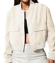 Modegal Women's Fall Varsity Bomber Jackets Long