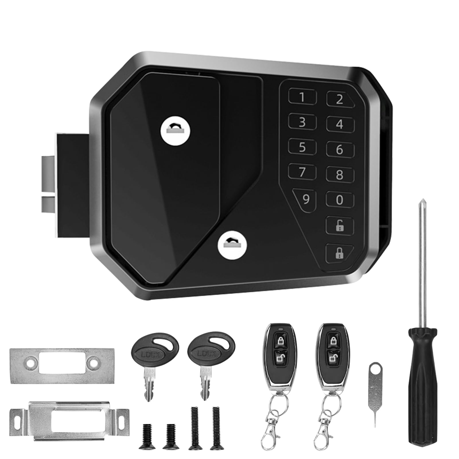 Photo 1 of RV Door Lock Keyless Entry Keypad ?RV Door Lock Replacement with Password and Remote Control .Fits Most RVs for Secure and Convenient Travel. Fits 2.75" x 3.75" Lock Hole.