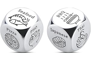 FREREFETER Valentine's Day Anniversary Date Night Gift for Couple Food Decider 2Pcs Gift for Him Her Girlfriend Boyfriend Birthday Gift for Husband Wife Wedding Engagement Gift for Women Men Couple Gifts Ideas