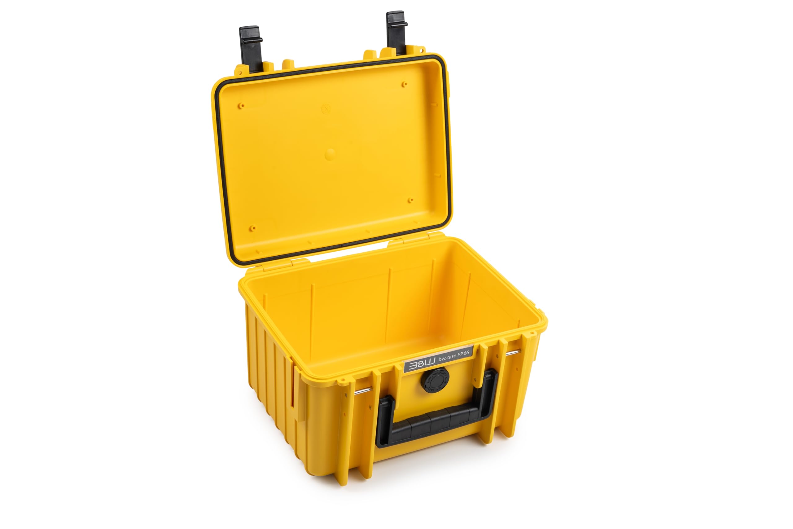B&W Outdoor Transport Case - Type 2000 (Empty) - Yellow - Waterproof according to IP67 Certification, Dustproof, Virtually Indestructible