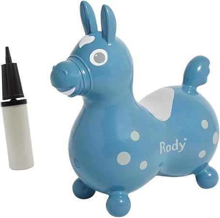Amazon Co Jp Rody Nino Nino ロディ ニーノニーノ 正規品 倍速ポンプ付き ブルー 乗用玩具 バランスボール ギフトに最適 おしゃれなボックス入り おもちゃ