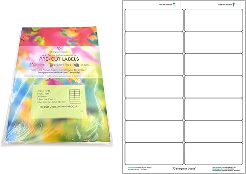 a4 sheets of labels