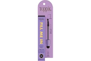 Toppik Fill Me In Hairline Filler, Hair Color Root Touchup, Hair Fibers Wand, Fills In Thinning Hairline, Hair Styling Product, 0.176 oz (5 g), Black
