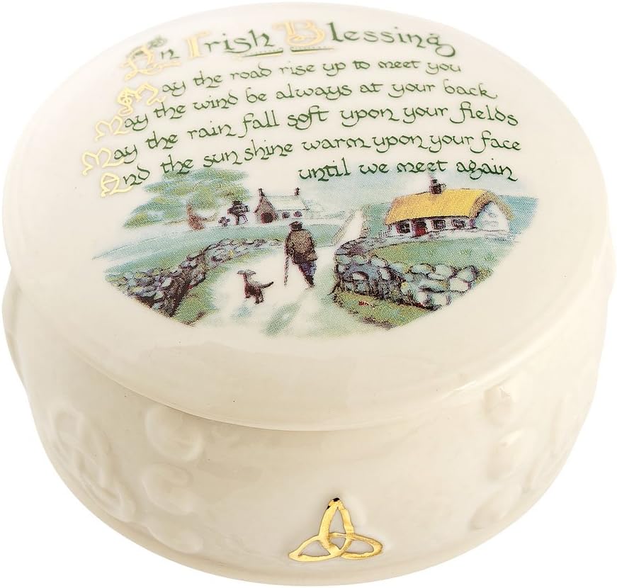 Belleek Irish Blessing Box, 3
