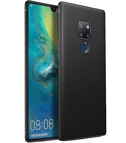 HONLEN Funda Para Huawei P30 Pro / P30 Pro New Edition (6.47" Inches), Carcasa De TPU De Silicona Suave, Diseño De Marco De Galvanoplastia - Negro