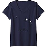 Womens Aries Horoscope Zodiac Sign Constellation Astrology V-Neck T-Shirt