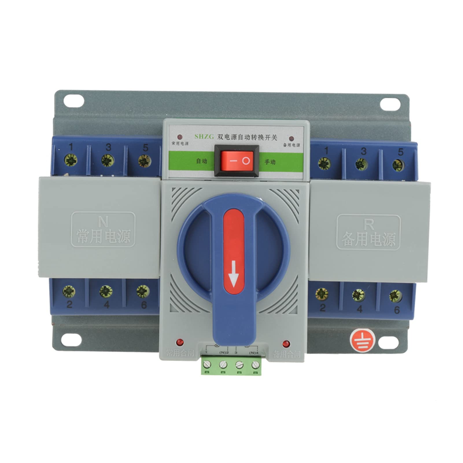"220V Automatic Transfer Switch Mini Intelligent Dual Electronic Power Circuit Breaker 63A 3P"