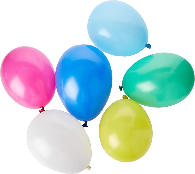 Party Crazy Large Round Balloons Pack of 20 Assorted Colors Helium Quality
