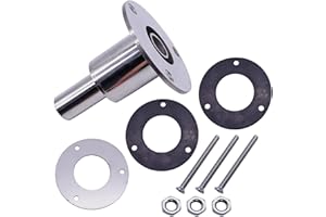 NAISIAN HABIIID Marine Heater 24mm Thru Exhaust Skin Fitting 316L Stainless Steel, with Bolts and Nuts，For Diesel Parking heaters