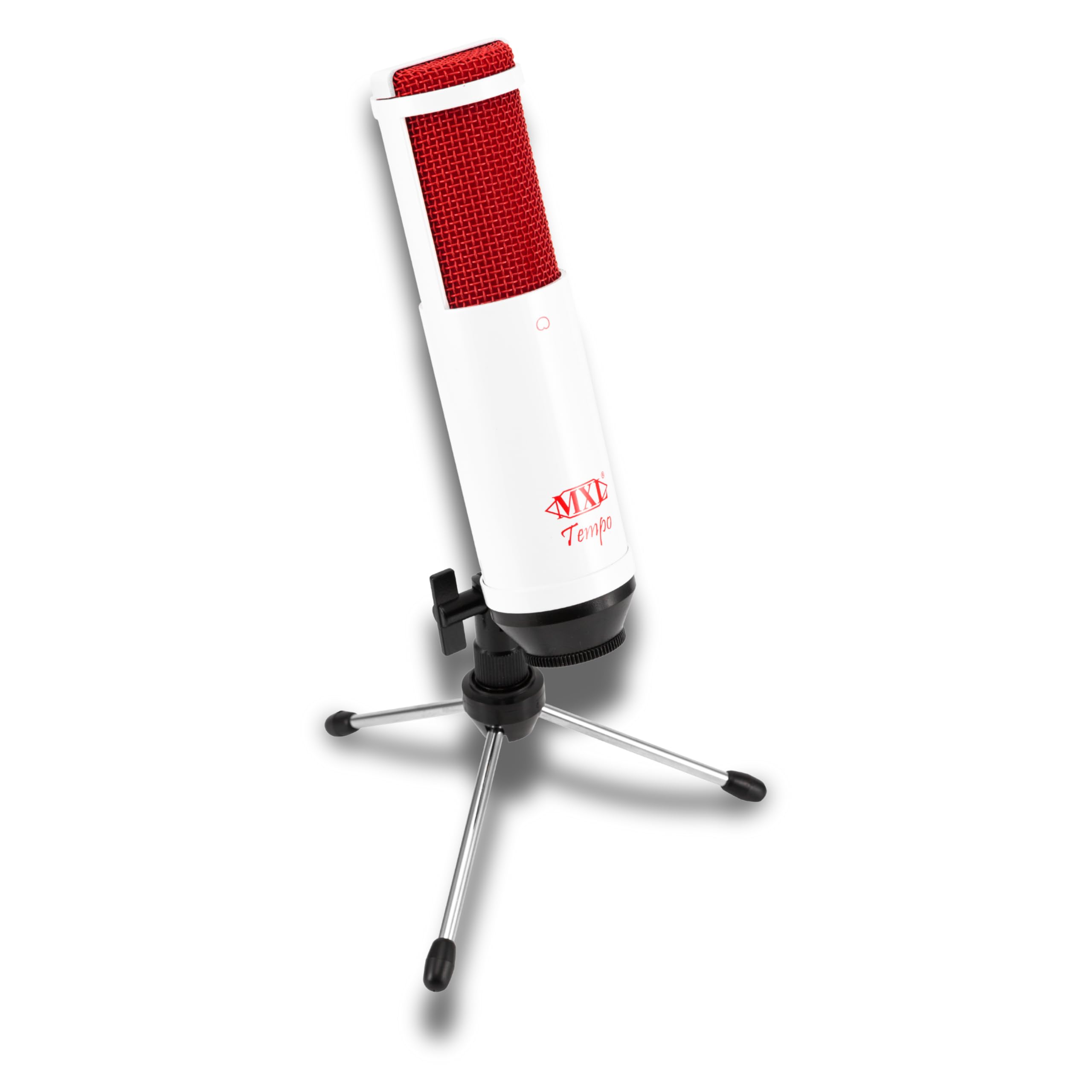 MXL Tempo USB Microphone, White/Red — image 1