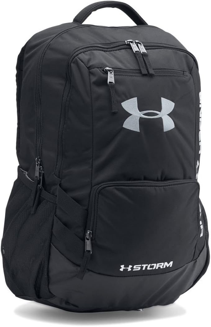Under Armour Water Resistant Hustle Men's Outdoor Backpack available in Black 31 Litres