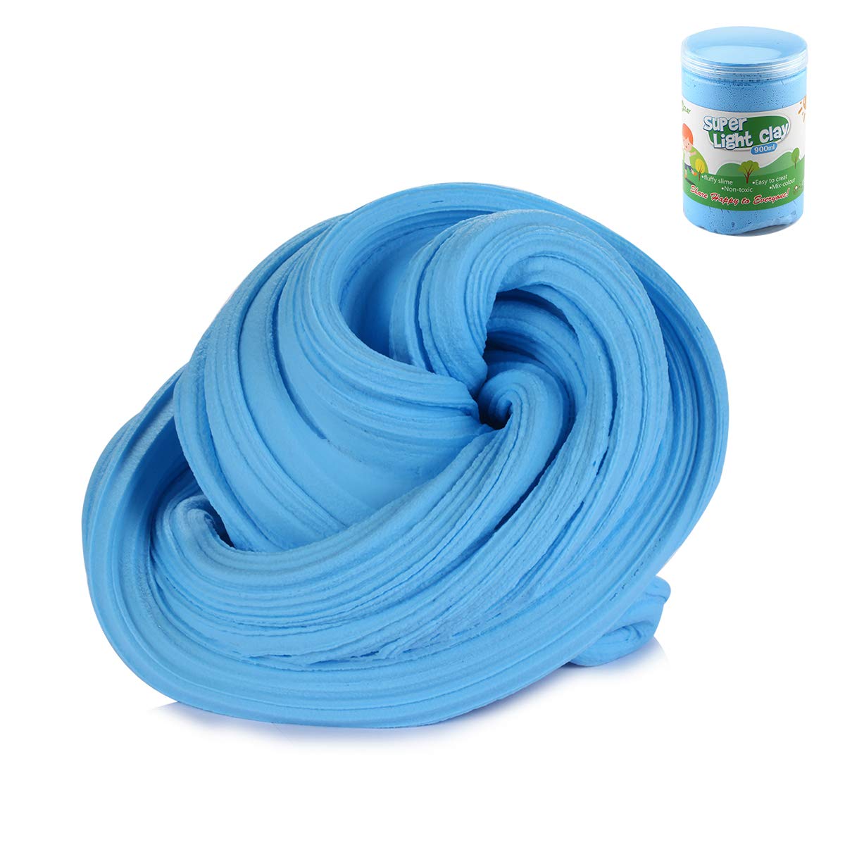 Luclay Air Dry Clay, DIY Creative Slime Ultra Soft Light Magic Clay,Arts and Crafts for Kids Boys Girls Toys - Blue