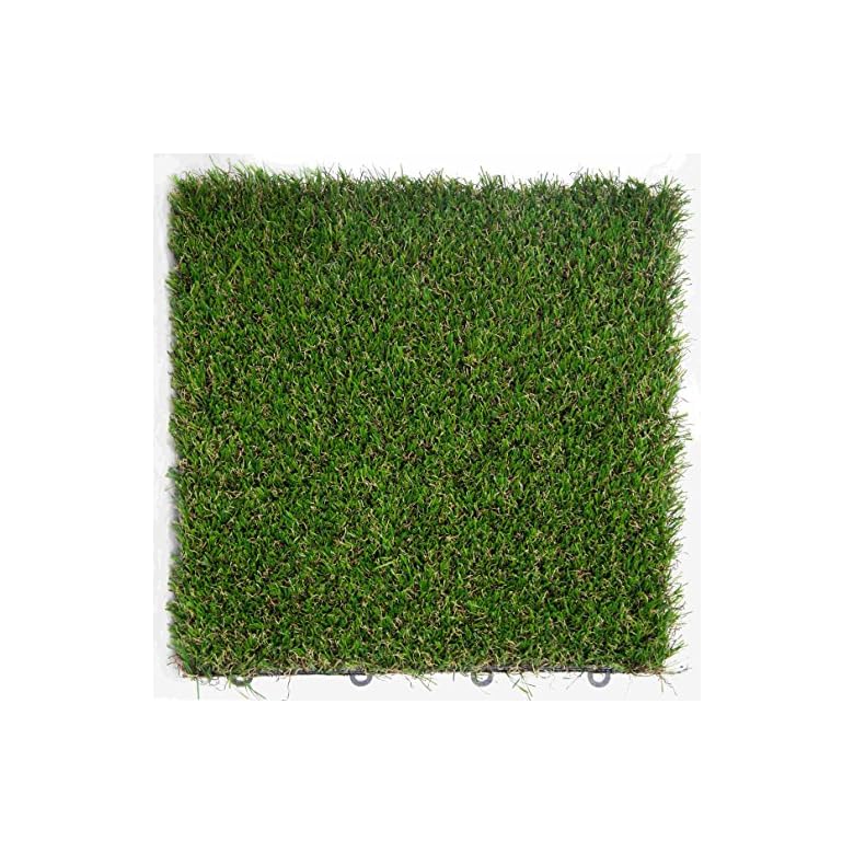 Kunstrasen-Klickfliesen-1m-Rasenmatte-Klicksystem-11-Stck-Halmlnge-20mm