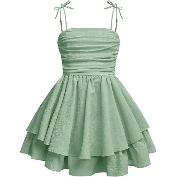 LCTSLRD Mini Dress Solid Ruched Cami Dress Summer Women's Casual Green at Amazon Women's Clothing store LCTSLRD Mini Dress Solid Ruched Cami Dress Summer Women's Casual Green at Amazon Women's Clothing store