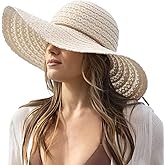 Sun Beach Hats Women Floppy Summer Sunhat with Wide Brim Packable Foldable Travel Accessories