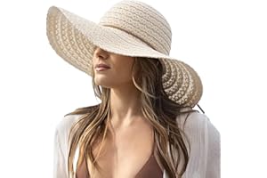 JS LIFESTYLE Sun Beach Hats Women, Floppy Summer Hats with Wide Brim, Packable Sunhat for Women Foldable