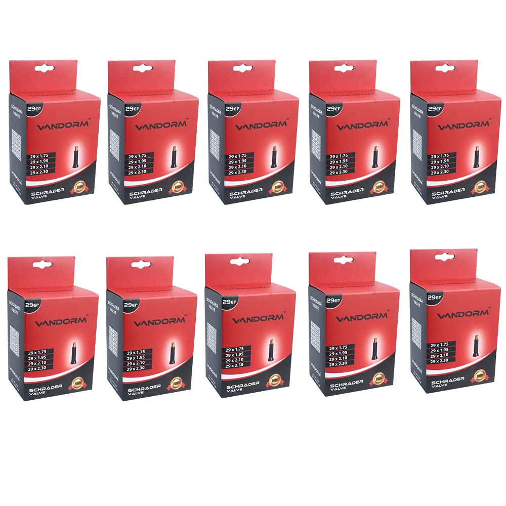 Vandorm 10 PACK 29" x 1.50" - 2.30" 29ER MTB Bike Bicycle Butyl Schrader Inner tubes