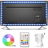 BASON LIGHTING LED TV Backlight,Bason Strip Lights with Remote for 75-82in TV, 4096 DIY Color Changing Lights, SMD 5050 LEDs