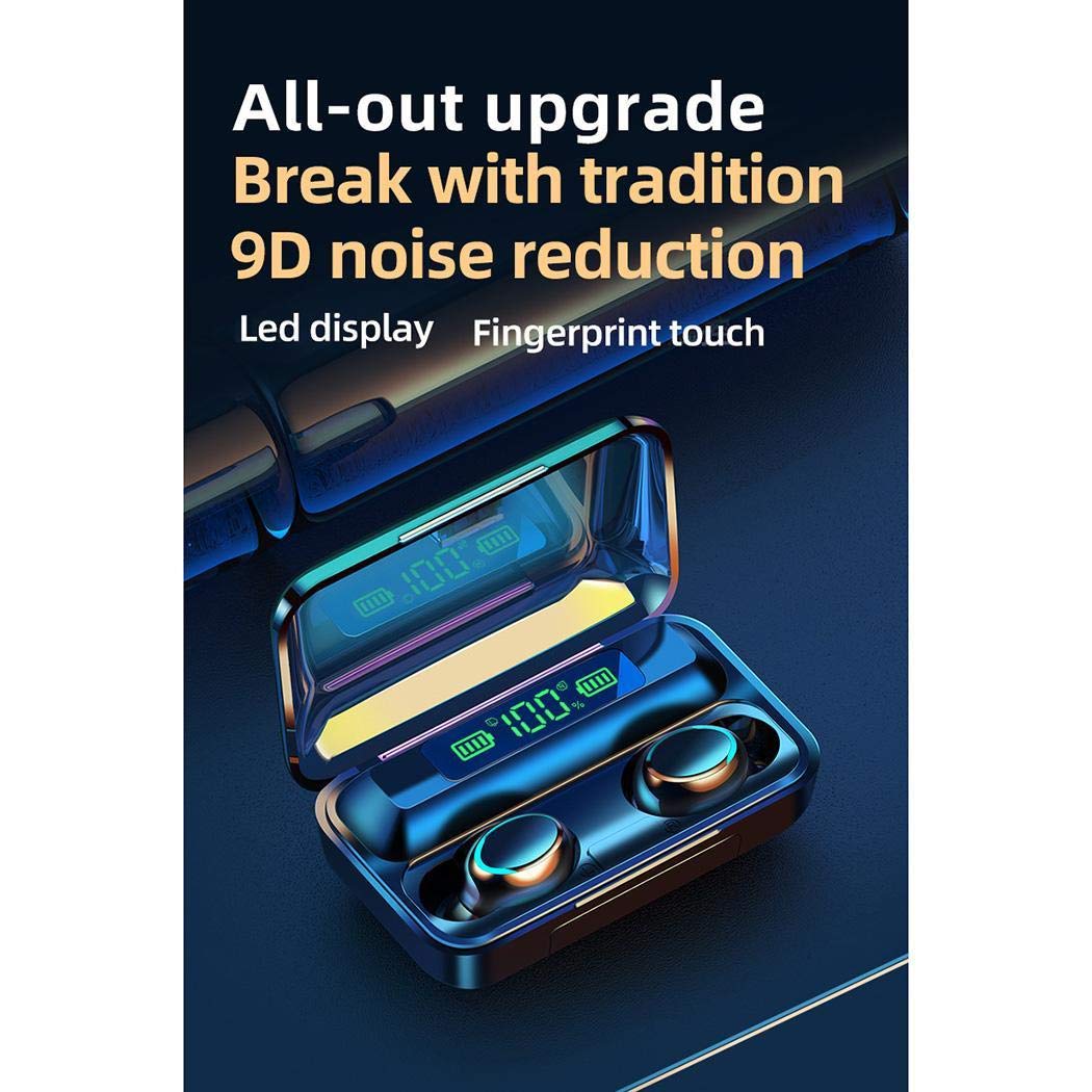 LIOPIO Mini Auricolare Bluetooth Wireless Multifunzione con Display Digitale Cuffie Bluetooth