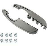 FEXON Pair Interior Door Pull Handle Replaces 25750064 10388389 | Compatible with 2003-2019 Chevy Express GMC Savana 1500 2500 3500 Front Left &amp; Right Side Van Grey