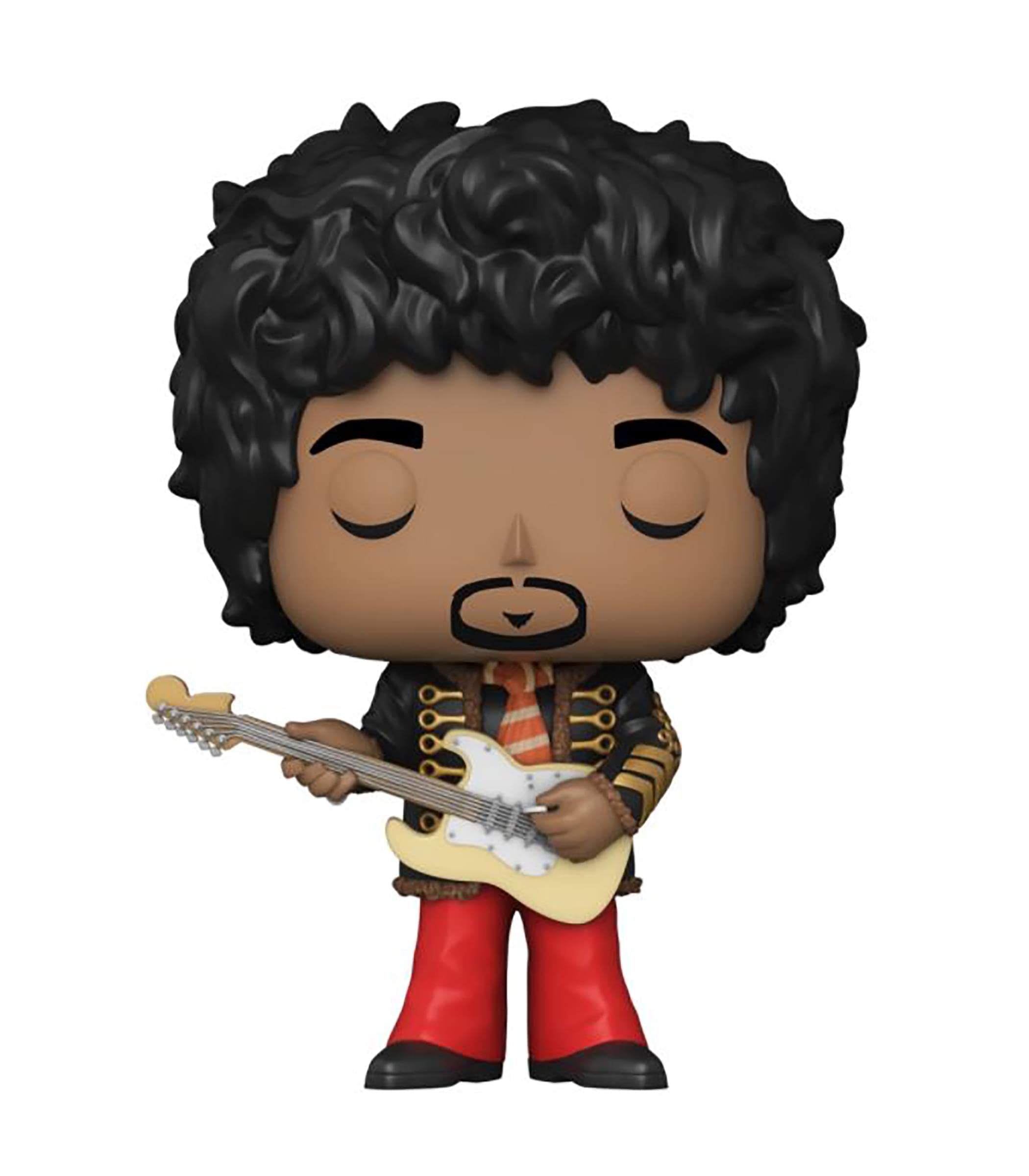 Funko Jimi Hendrix POP Rocks Vinyl Figure | Jimi in Napoleonic Hussar Jacket, Red, One Size (58537)