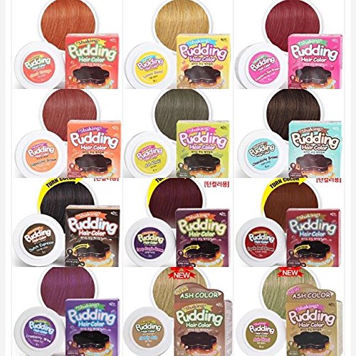 EZN Shaking Pudding Hair Dye Kit Color Smoky Ash Lavender 6.21 No