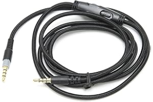 Headphone Cable 3.5 Mm Male to Male Audio Cable with Volume Control for Cloud