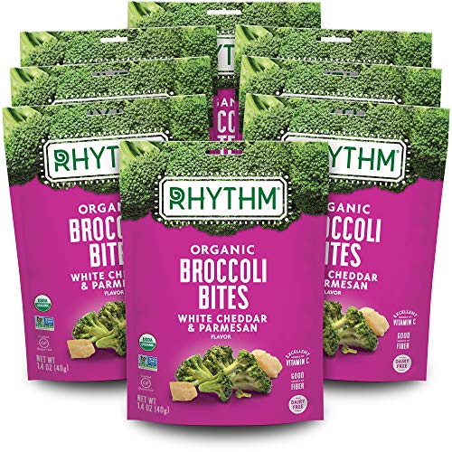 Rhythm Superfoods Crunchy Broccoli Bites, White Cheddar & Parmesan