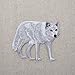 White Wolf, Embroidered, Iron on Patch