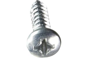 The Hillman Group 41059 Zinc-Plated Phillips Pan-Head Sheet Metal Screws (#8 x 5/8"), 0.625 inches