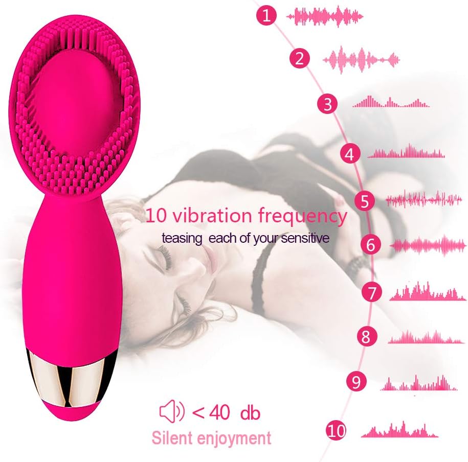 10 Vibration Modes Oral Brush Licking Toy Vibrate G-Stimulátor Clitorial Simulator Underwear for Women,T-Shirt