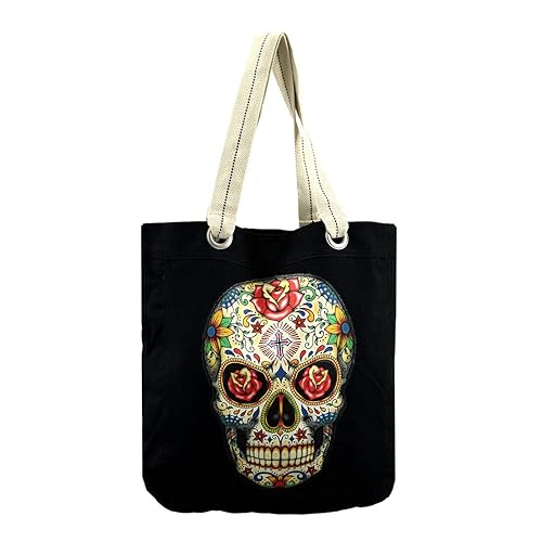 skull beach bag