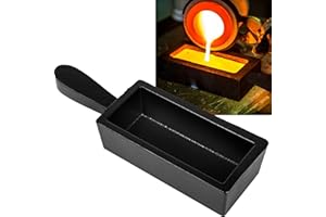 100oz Cast Steel Ingot Mold for Melting Casting Refining Gold Silver Copper Aluminum Brass Precious Metals etc